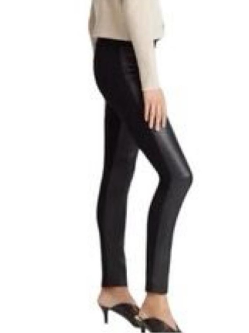 Club Monaco Women's Tasha Leggings. Faux Leather. Size 6. NWT NEW Black